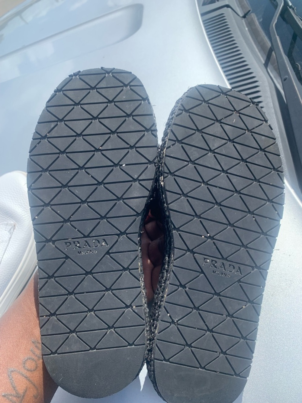 Prada Black woman Slip-On Loafers